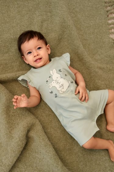Babys - Multipack 2er - Häschen - Baby-Schlafanzug - cremeweiß