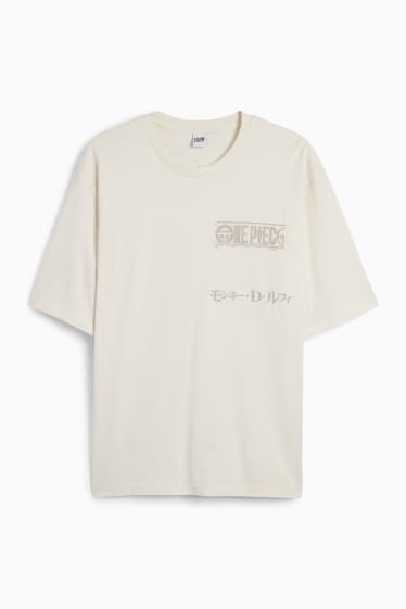 Men - T-shirt - One Piece - cremewhite