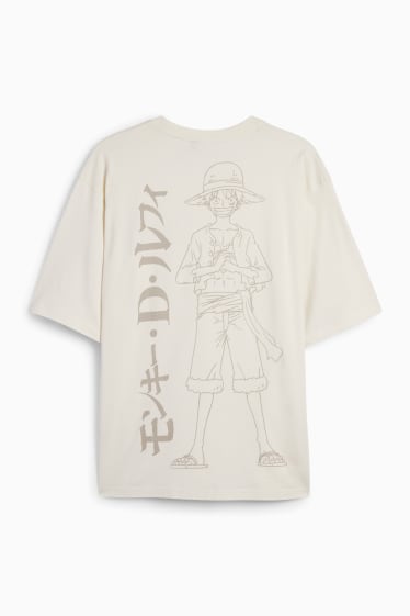 Men - T-shirt - One Piece - cremewhite