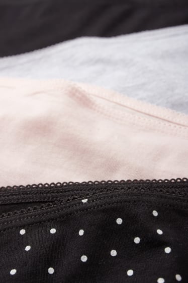 Femmes - Lot de 4 - culottes - noir
