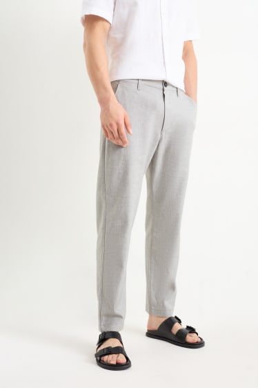 Hommes - Chino - tapered fit - gris