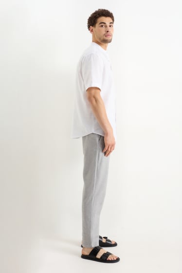 Hommes - Chino - tapered fit - gris