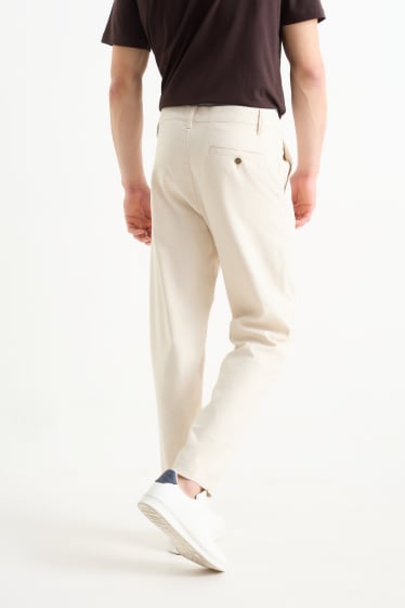 Men - Chinos - tapered fit - light beige