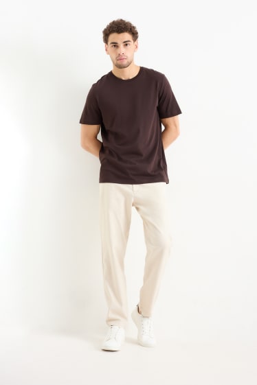 Men - Chinos - tapered fit - light beige