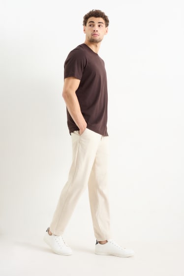 Men - Chinos - tapered fit - light beige