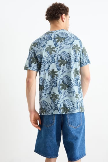 Hombre - Camiseta  - azul claro