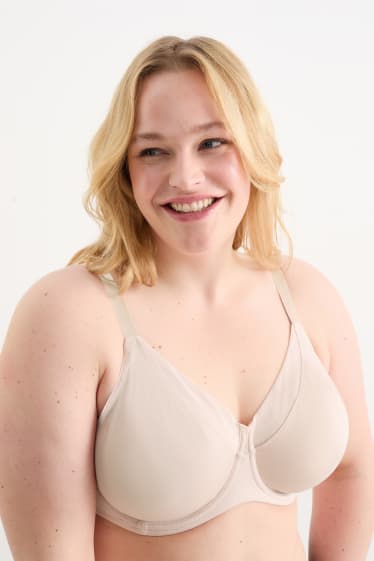 Femmes - Soutien-gorge minimiseur avec armatures - beige clair