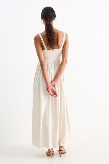 Women - Fit & flare dress - light beige