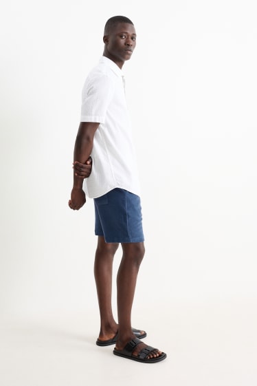 Uomo - Shorts di spugna - blu scuro