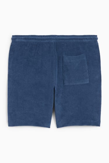 Uomo - Shorts di spugna - blu scuro