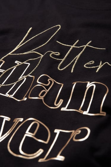 Damen - T-Shirt - schwarz
