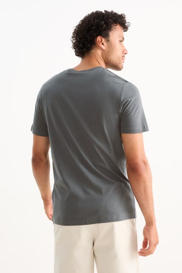 Herren - T-Shirt - Regular Fit - dunkelgrau