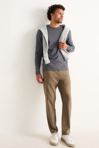 Hombre - Chinos - tapered fit - marrón