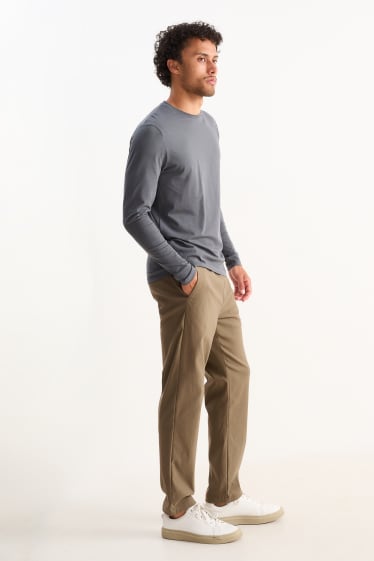 Hombre - Chinos - tapered fit - marrón