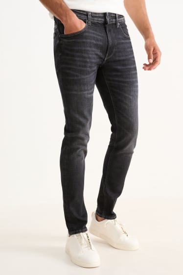 Bărbați - Skinny jeans - LYCRA® - denim-gri închis