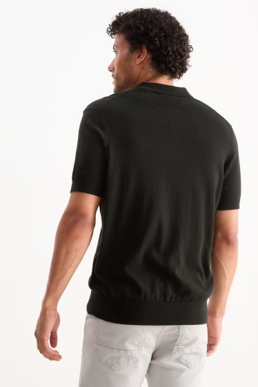 Men - Polo shirt - black