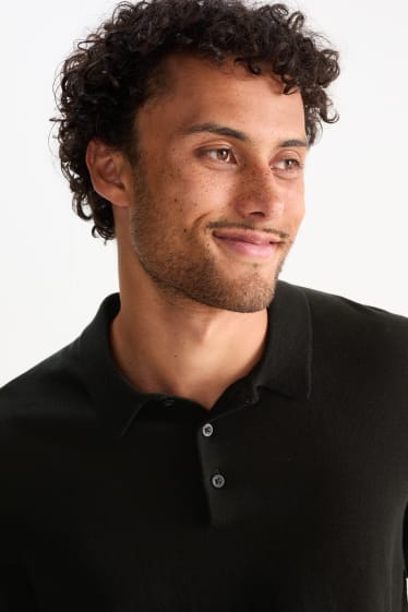 Men - Polo shirt - black
