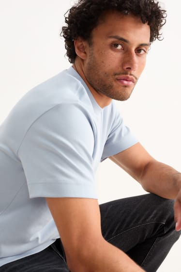 Herren - T-Shirt - Regular Fit - hellblau