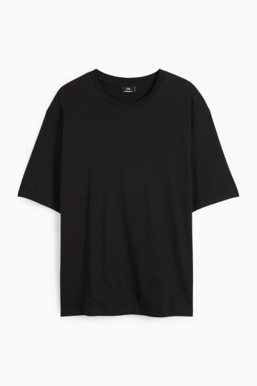 Hommes - T-shirt surdimensionné - noir