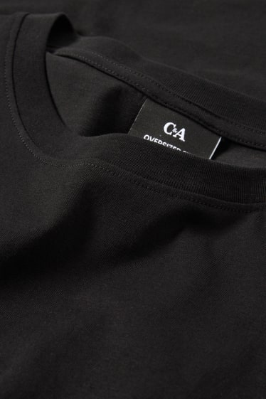 Hommes - T-shirt surdimensionné - noir