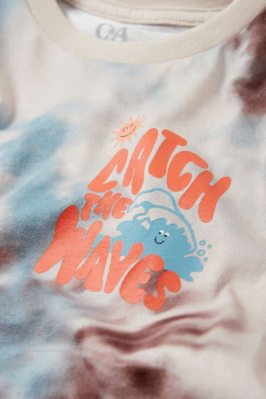Children Boys - Short sleeve T-shirt - patterned - beige