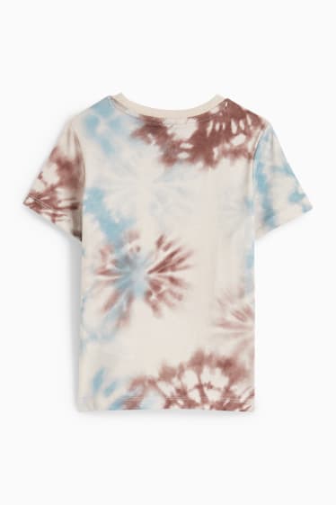 Children Boys - Short sleeve T-shirt - patterned - beige