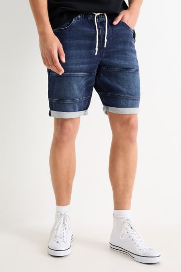 Hommes - Bermudas en jean - Flex jog denim - LYCRA® - jean bleu foncé