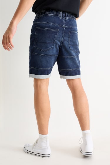 Hommes - Bermudas en jean - Flex jog denim - LYCRA® - jean bleu foncé