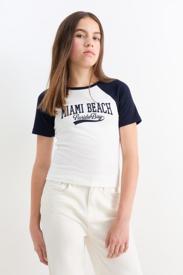 Enfants filles - Miami - T-shirt - blanc