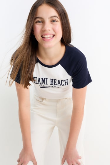 Enfants filles - Miami - T-shirt - blanc