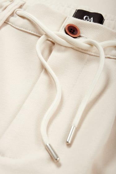 Pánské - Kalhoty chino - tapered fit - béžová