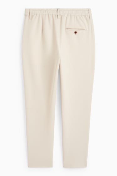 Pánské - Kalhoty chino - tapered fit - béžová