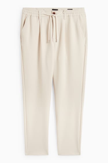 Pánské - Kalhoty chino - tapered fit - béžová