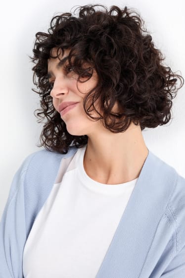Damen - Strickjacke - hellblau