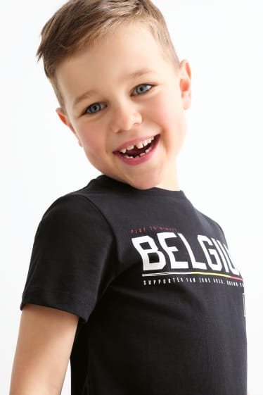 Enfants garçons - Belgique - T-shirt - noir
