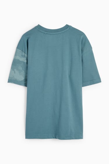 Kinder Jungen - Kurzarmshirt - petrol