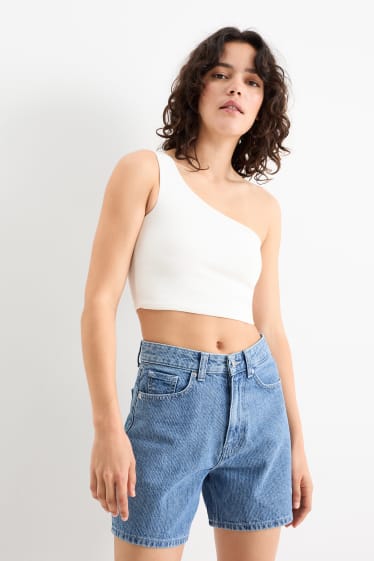Damen - Crop Top - weiß
