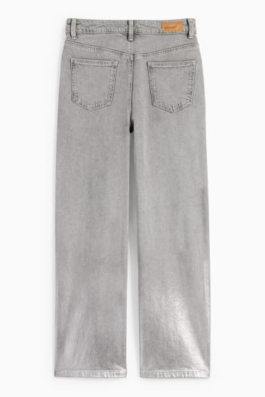 Nena - Texans wide leg - texà gris clar