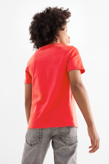 Kinder Jungen - Skater - Kurzarmshirt - rot