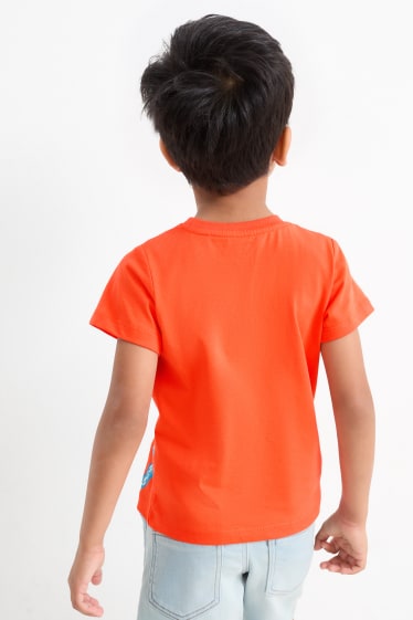 Children Boys - Multipack of 2 - sea creatures - short sleeve T-shirt - white / orange