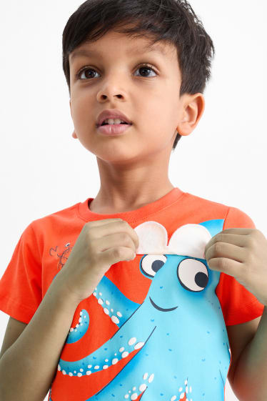 Children Boys - Multipack of 2 - sea creatures - short sleeve T-shirt - white / orange