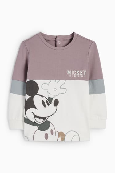 Baby Buben - Micky Maus - Baby-Sweatshirt - cremeweiß