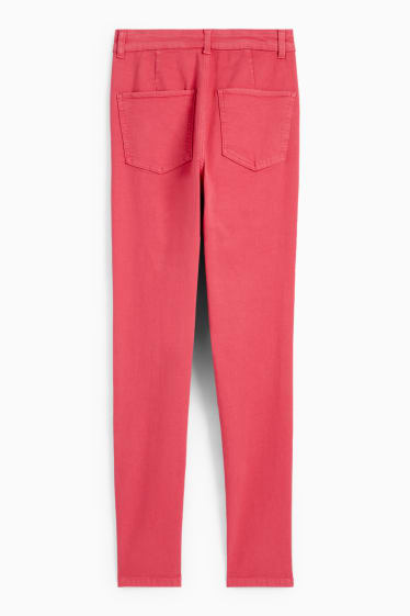 Dona - Jegging jeans - high waist - rosa fosc