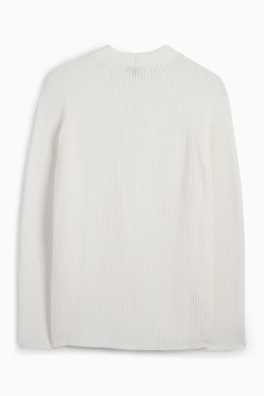 Damen - Strickjacke - cremeweiß