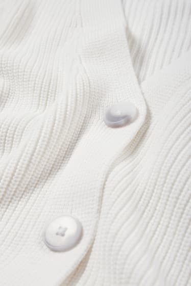 Damen - Strickjacke - cremeweiß