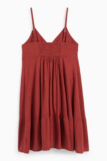 Femmes - Robe évasée - marron