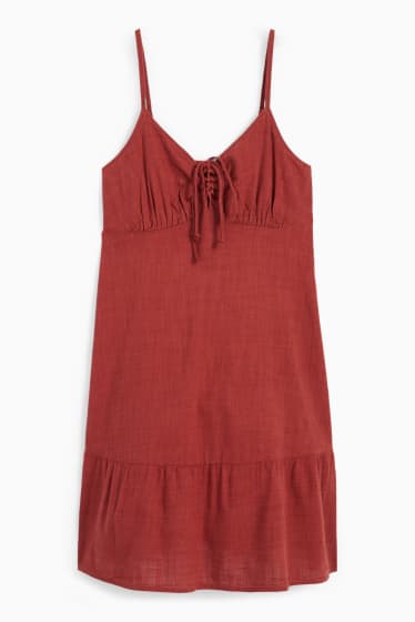 Femmes - Robe évasée - marron