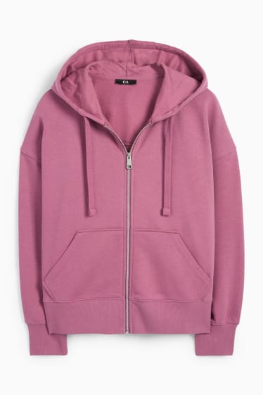 Women - Basic hoodie - violet