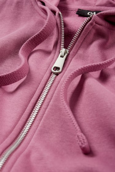 Women - Basic hoodie - violet