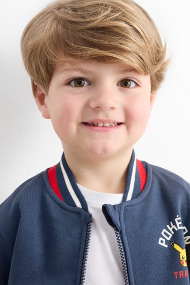 Kinderen: jongens - Pokémon - collegejas - donkerblauw